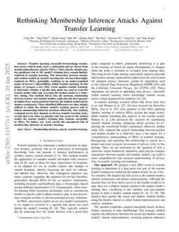 Rethinking Membership Inference Attacks Against Transfer Learning