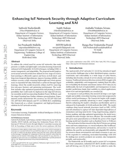 Enhancing IoT Network Security through Adaptive Curriculum Learning and XAI