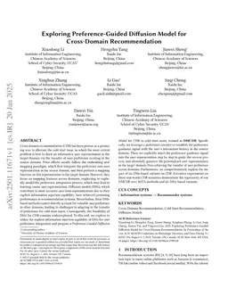 Exploring Preference-Guided Diffusion Model for Cross-Domain Recommendation