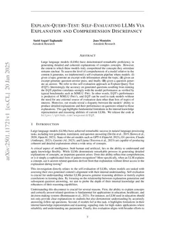 Explain-Query-Test: Self-Evaluating LLMs Via Explanation and Comprehension Discrepancy
