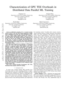 Characterization of GPU TEE Overheads in Distributed Data Parallel ML Training