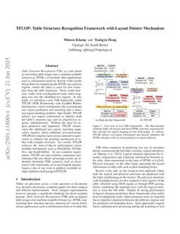 TFLOP: Table Structure Recognition Framework with Layout Pointer Mechanism