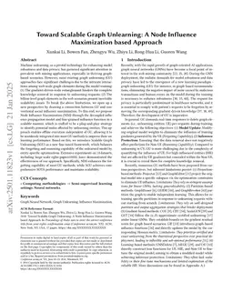 Toward Scalable Graph Unlearning: A Node Influence Maximization based Approach