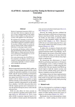 ALoFTRAG: Automatic Local Fine Tuning for Retrieval Augmented Generation