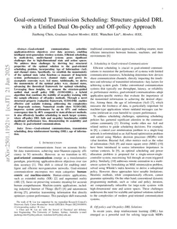 Goal-oriented Transmission Scheduling: Structure-guided DRL with a Unified Dual On-policy and Off-policy Approach