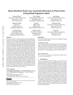 Noise-Resilient Point-wise Anomaly Detection in Time Series Using Weak Segment Labels
