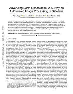 Advancing Earth Observation: A Survey on AI-Powered Image Processing in Satellites