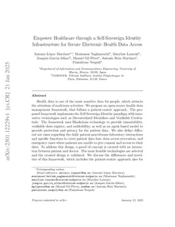 Empower Healthcare through a Self-Sovereign Identity Infrastructure for Secure Electronic Health Data Access