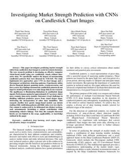 Investigating Market Strength Prediction with CNNs on Candlestick Chart Images