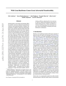 With Great Backbones Comes Great Adversarial Transferability