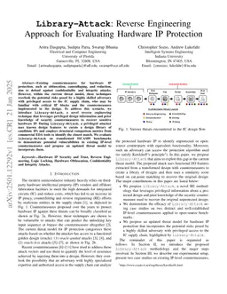 Library-Attack: Reverse Engineering Approach for Evaluating Hardware IP Protection