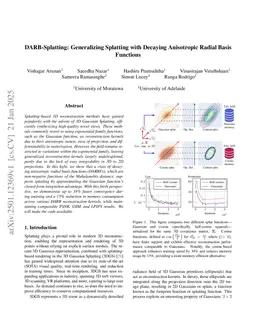 DARB-Splatting: Generalizing Splatting with Decaying Anisotropic Radial Basis Functions