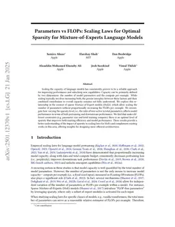 Parameters vs FLOPs: Scaling Laws for Optimal Sparsity for Mixture-of-Experts Language Models