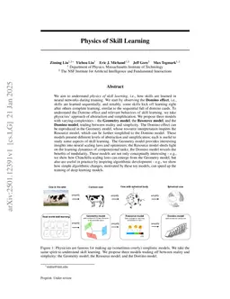 Physics of Skill Learning