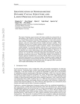 Learning General Causal Structures with Hidden Dynamic Process for Climate Analysis