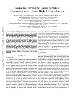 Sequence Spreading-Based Semantic Communication Under High RF Interference
