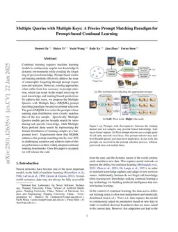 Multiple Queries with Multiple Keys: A Precise Prompt Matching Paradigm for Prompt-based Continual Learning