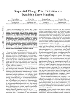 Sequential Change Point Detection via Denoising Score Matching