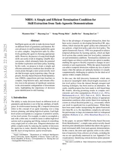 NBDI: A Simple and Effective Termination Condition for Skill Extraction from Task-Agnostic Demonstrations
