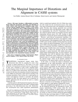 The Marginal Importance of Distortions and Alignment in CASSI systems