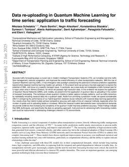 Data re-uploading in Quantum Machine Learning for time series: application to traffic forecasting