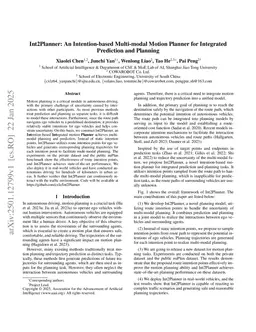Int2Planner: An Intention-based Multi-modal Motion Planner for Integrated Prediction and Planning