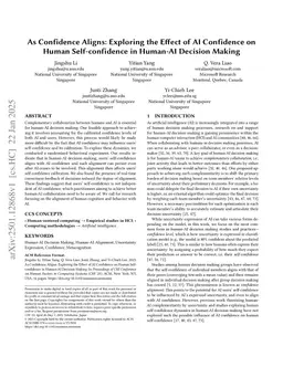 As Confidence Aligns: Exploring the Effect of AI Confidence on Human Self-confidence in Human-AI Decision Making