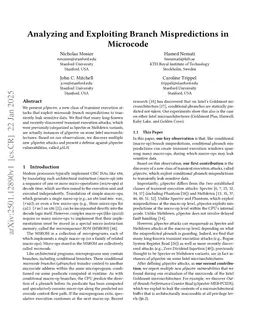 Analyzing and Exploiting Branch Mispredictions in Microcode
