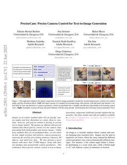 PreciseCam: Precise Camera Control for Text-to-Image Generation