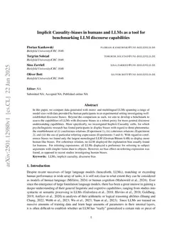 Implicit Causality-biases in humans and LLMs as a tool for benchmarking LLM discourse capabilities
