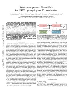 Retrieval-Augmented Neural Field for HRTF Upsampling and Personalization