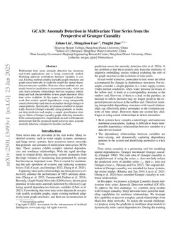 GCAD: Anomaly Detection in Multivariate Time Series from the Perspective of Granger Causality