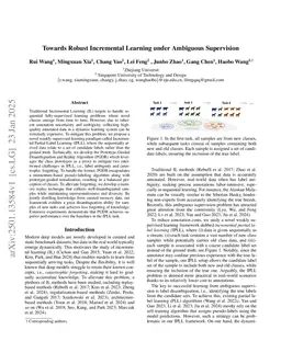 Towards Robust Incremental Learning under Ambiguous Supervision