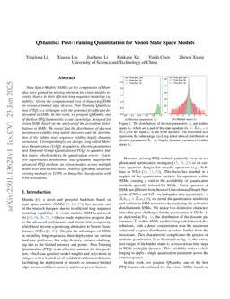 QMamba: Post-Training Quantization for Vision State Space Models