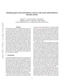 Defending against Adversarial Malware Attacks on ML-based Android Malware Detection Systems