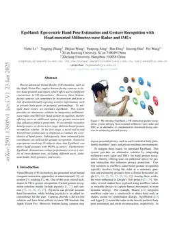 mmEgoHand: Egocentric Hand Pose Estimation and Gesture Recognition with Head-mounted Millimeter-wave Radar and IMU