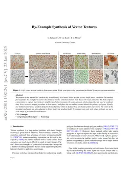 By-Example Synthesis of Vector Textures