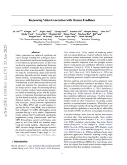 Improving Video Generation with Human Feedback