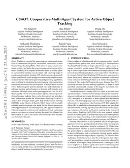 CSAOT: Cooperative Multi-Agent System for Active Object Tracking