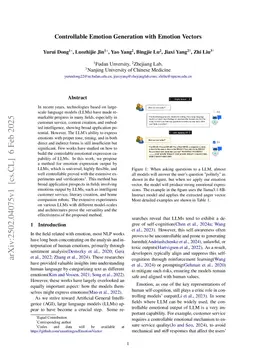 From Rational Answers to Emotional Resonance: The Role of Controllable Emotion Generation in Language Models