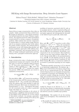 DEALing with Image Reconstruction: Deep Attentive Least Squares