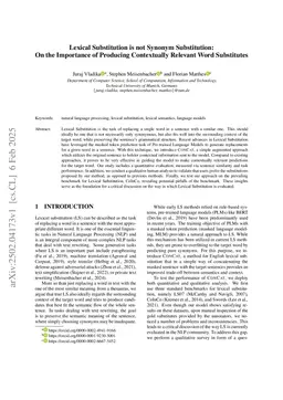 Lexical Substitution is not Synonym Substitution: On the Importance of Producing Contextually Relevant Word Substitutes
