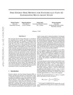 Free Energy Risk Metrics for Systemically Safe AI: Gatekeeping Multi-Agent Study