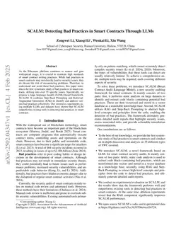 SCALM: Detecting Bad Practices in Smart Contracts Through LLMs