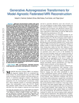 Generative Autoregressive Transformers for Model-Agnostic Federated MRI Reconstruction