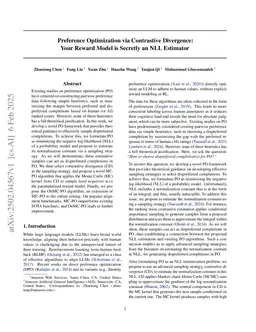 Preference Optimization via Contrastive Divergence: Your Reward Model is Secretly an NLL Estimator