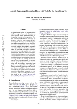 Agentic Reasoning: A Streamlined Framework for Enhancing LLM Reasoning with Agentic Tools
