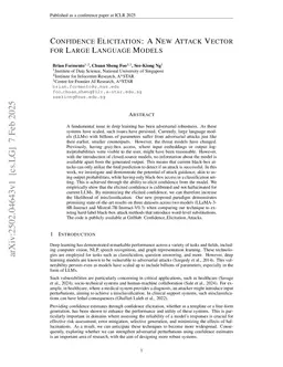 Confidence Elicitation: A New Attack Vector for Large Language Models