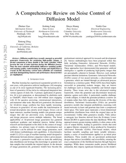 A Comprehensive Review on Noise Control of Diffusion Model