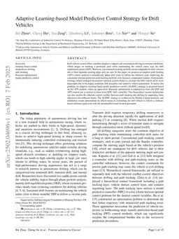 Adaptive Learning-based Model Predictive Control Strategy for Drift Vehicles